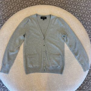 Banana Republic Todd & Duncan Gray Cashmere V-Neck Cardigan size L